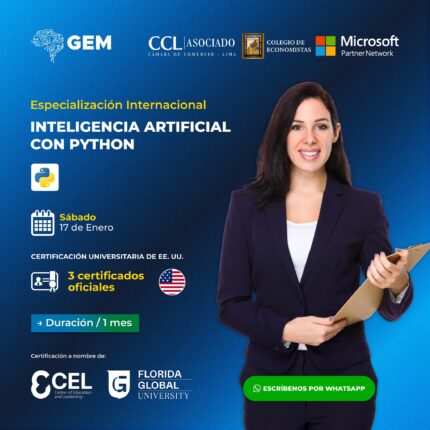 ESPECIALIZACIÓN INTERNACIONAL EN INTELIGENCIA ARTIFICIAL CON PYTHON