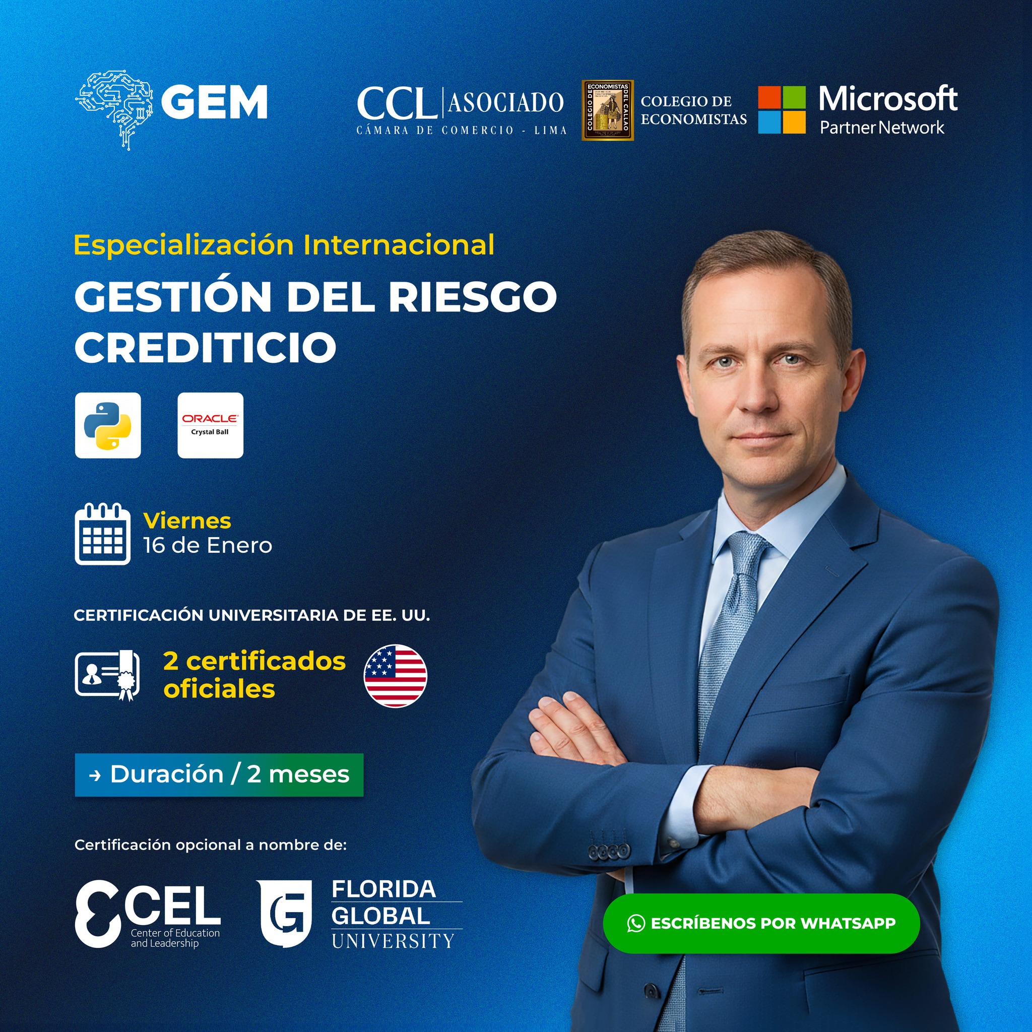 ESPECIALIZACIÓN INTERNACIONAL EN GESTIÓN DEL RIESGO CREDITICIO