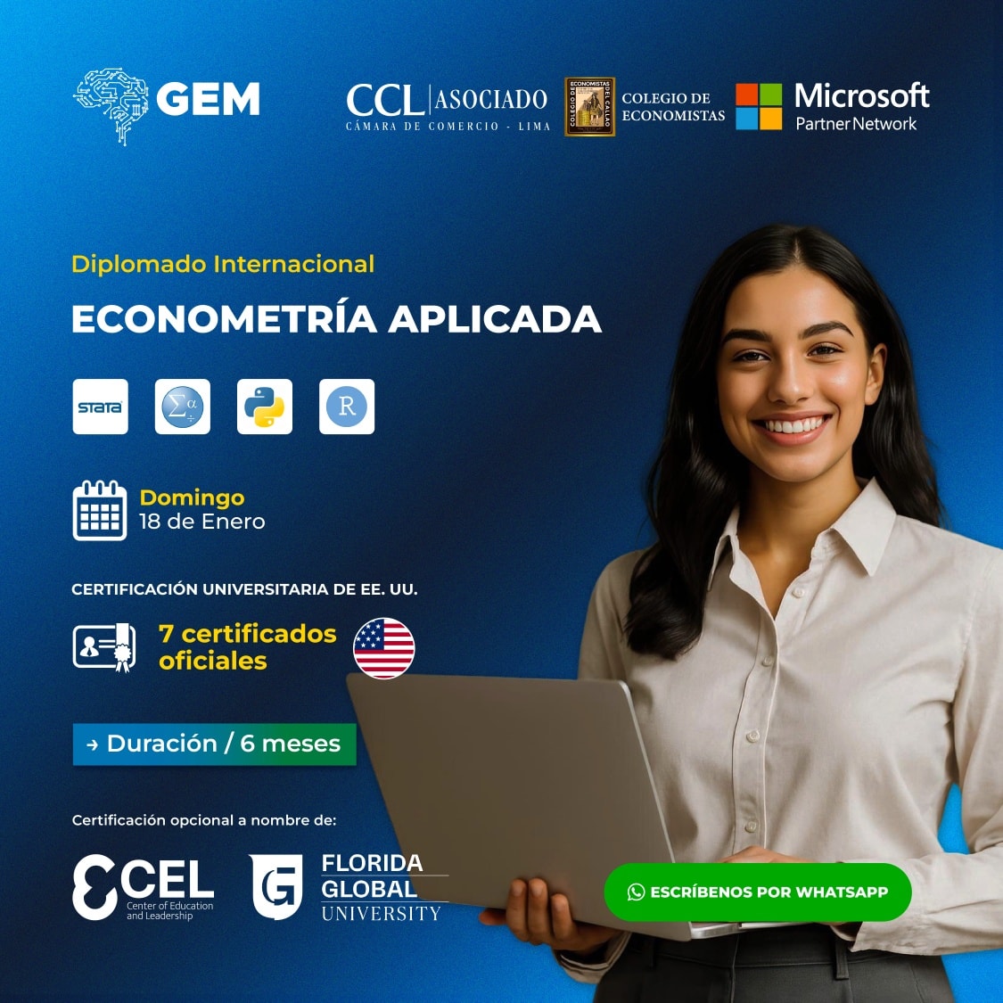 DIPLOMADO INTERNACIONAL EN ECONOMETRÍA APLICADA