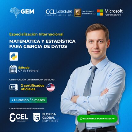 ESPECIALIZACIÓN INTERNACIONAL EN MATEMÁTICA Y ESTADÍSTICA PARA CIENCIA DE DATOS