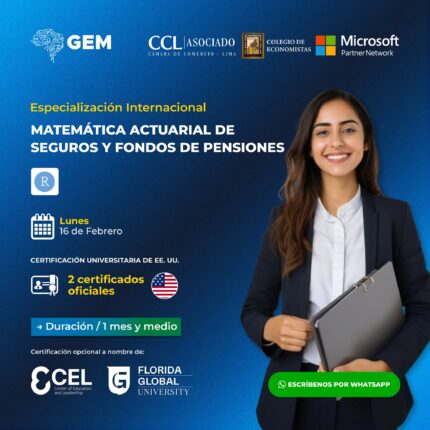 ESPECIALIZACIÓN INTERNACIONAL EN MATEMÁTICA ACTUARIAL DE SEGUROS Y FONDOS DE PENSIONES