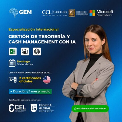 ESPECIALIZACIÓN INTERNACIONAL EN GESTIÓN DE TESORERÍA Y CASH MANAGEMENT CON IA