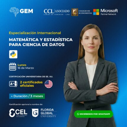 ESPECIALIZACIÓN INTERNACIONAL EN MATEMÁTICA Y ESTADÍSTICA PARA CIENCIA DE DATOS