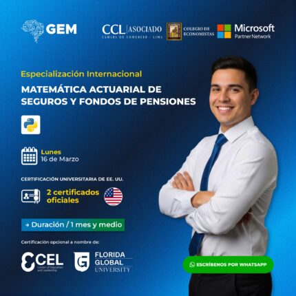 ESPECIALIZACIÓN INTERNACIONAL EN MATEMÁTICA ACTUARIAL DE SEGUROS Y FONDOS DE PENSIONES