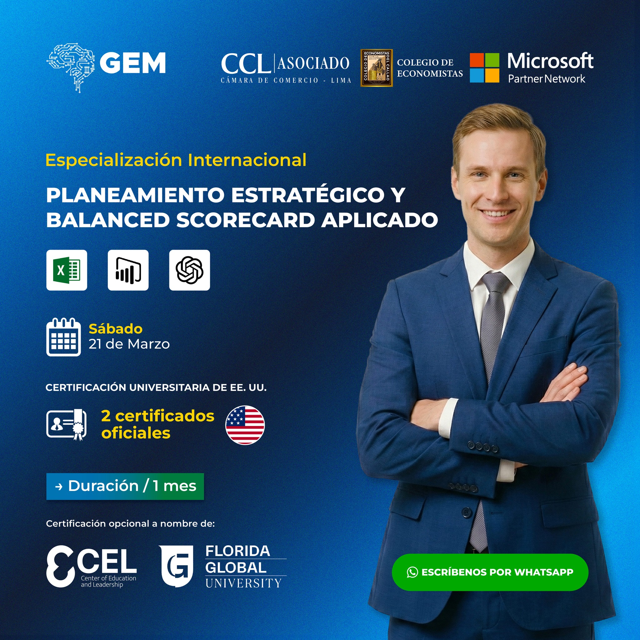 ESPECIALIZACIÓN INTERNACIONAL EN PLANEAMIENTO ESTRATÉGICO Y BALANCED SCORECARD APLICADO