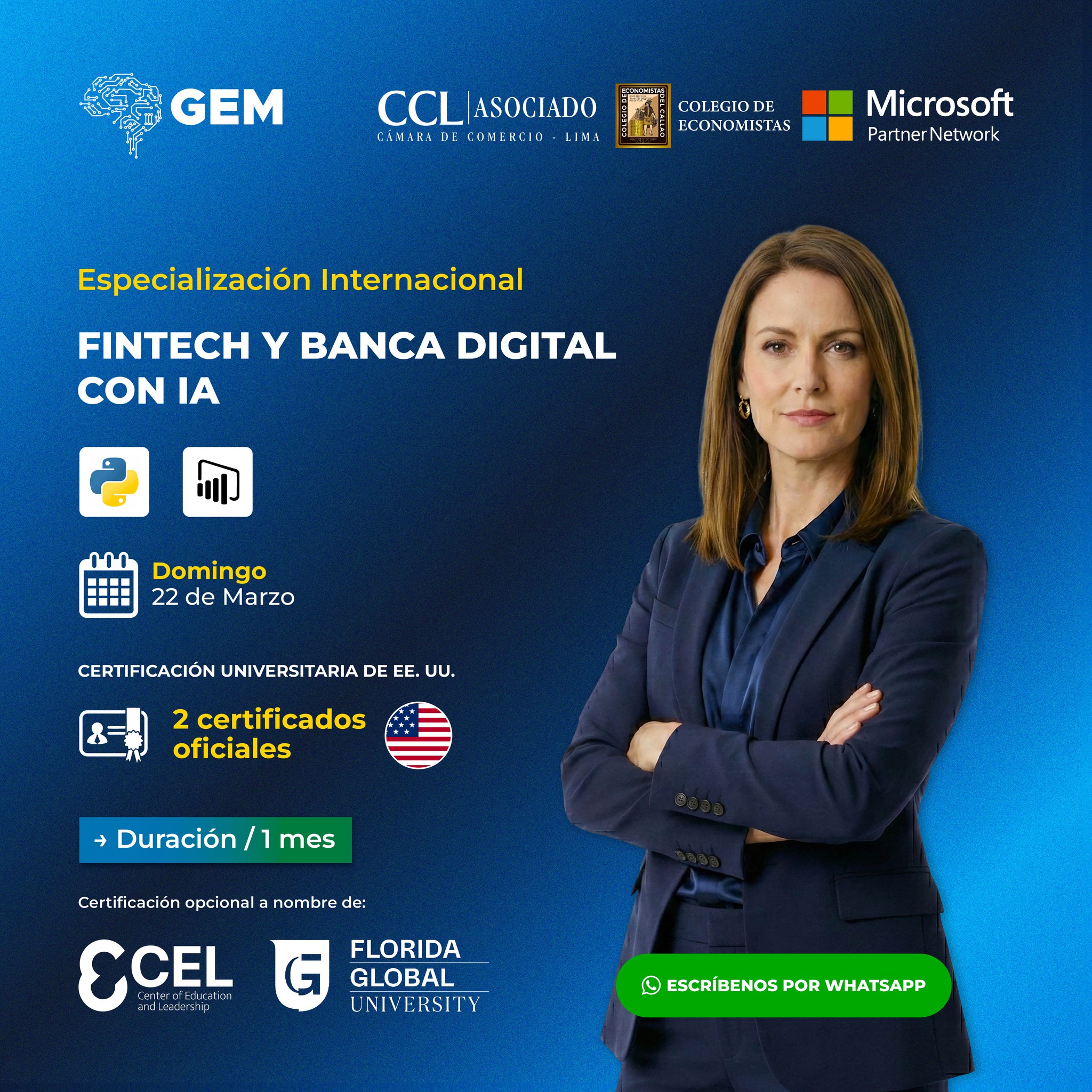 ESPECIALIZACIÓN INTERNACIONAL EN FINTECH Y BANCA DIGITAL CON IA