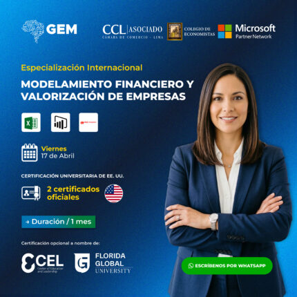 ESPECIALIZACIÓN INTERNACIONAL EN MODELAMIENTO FINANCIERO Y VALORIZACIÓN DE EMPRESAS