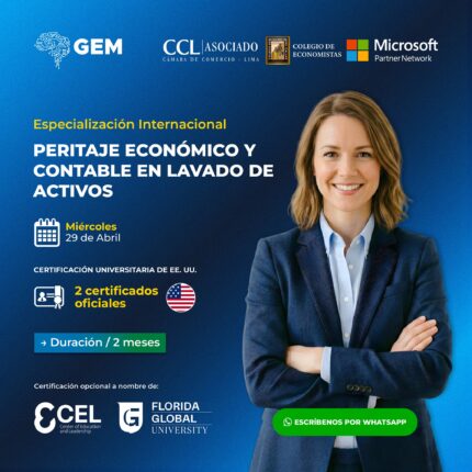 ESPECIALIZACIÓN INTERNACIONAL EN PERITRAJE ECONÓMICO Y CONTABLE EN LAVADO DE ACTIVOS