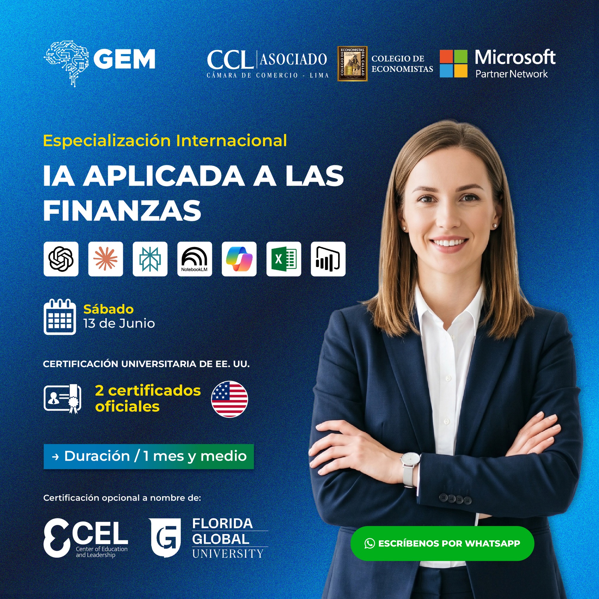 ESPECIALIZACIÓN INTERNACIONAL EN IA APLICADA A LAS FINANZAS
