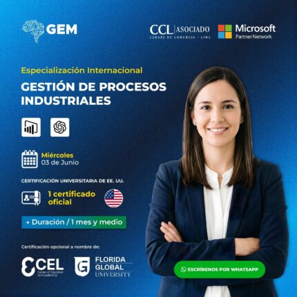 ESPECIALIZACIÓN INTERNACIONAL EN GESTIÓN DE PROCESOS INDUSTRIALES