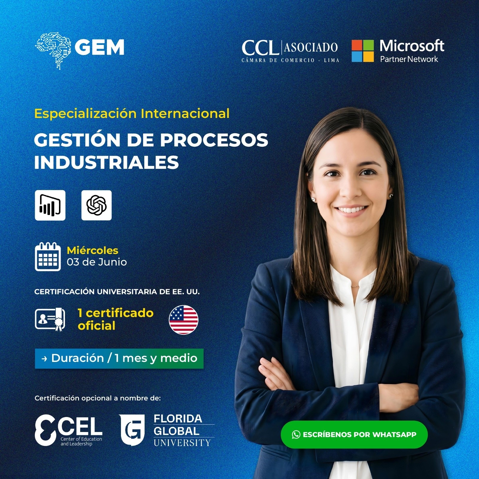 ESPECIALIZACIÓN INTERNACIONAL EN GESTIÓN DE PROCESOS INDUSTRIALES