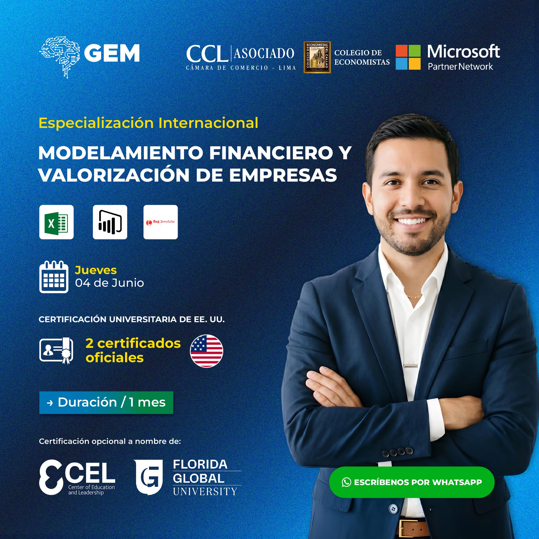 ESPECIALIZACIÓN INTERNACIONAL EN MODELAMIENTO FINANCIERO Y VALORIZACIÓN DE EMPRESAS