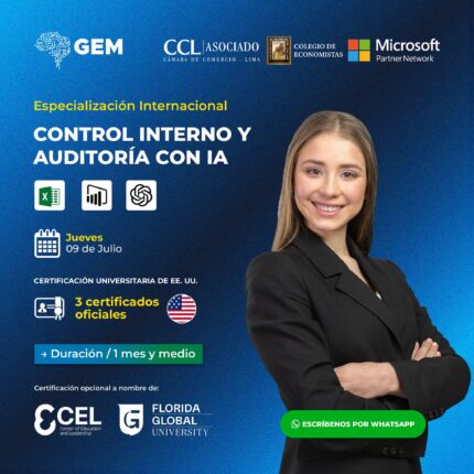 ESPECIALIZACIÓN INTERNACIONAL EN CONTROL INTERNO Y AUDITORÍA CON IA