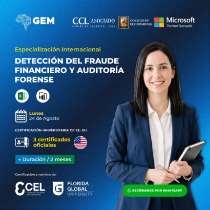 ESPECIALIZACIÓN INTERNACIONAL EN DETECCIÓN DEL FRAUDE FINANCIERO Y AUDITORÍA FORENSE