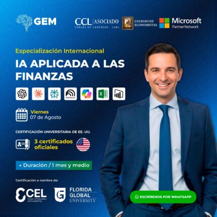 ESPECIALIZACIÓN INTERNACIONAL EN IA APLICADA A LAS FINANZAS