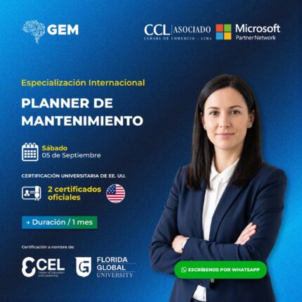ESPECIALIZACIÓN INTERNACIONAL EN PLANNER DE MANTENIMIENTO
