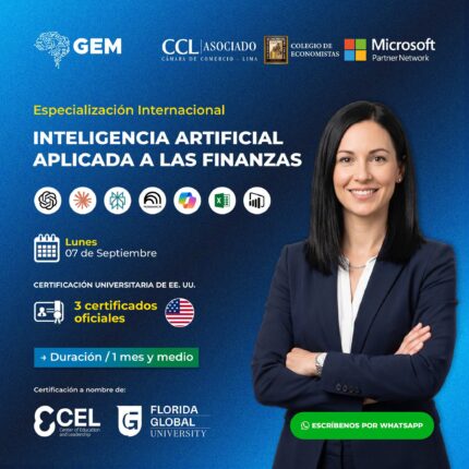ESPECIALIZACIÓN INTERNACIONAL EN IA APLICADA A LAS FINANZAS