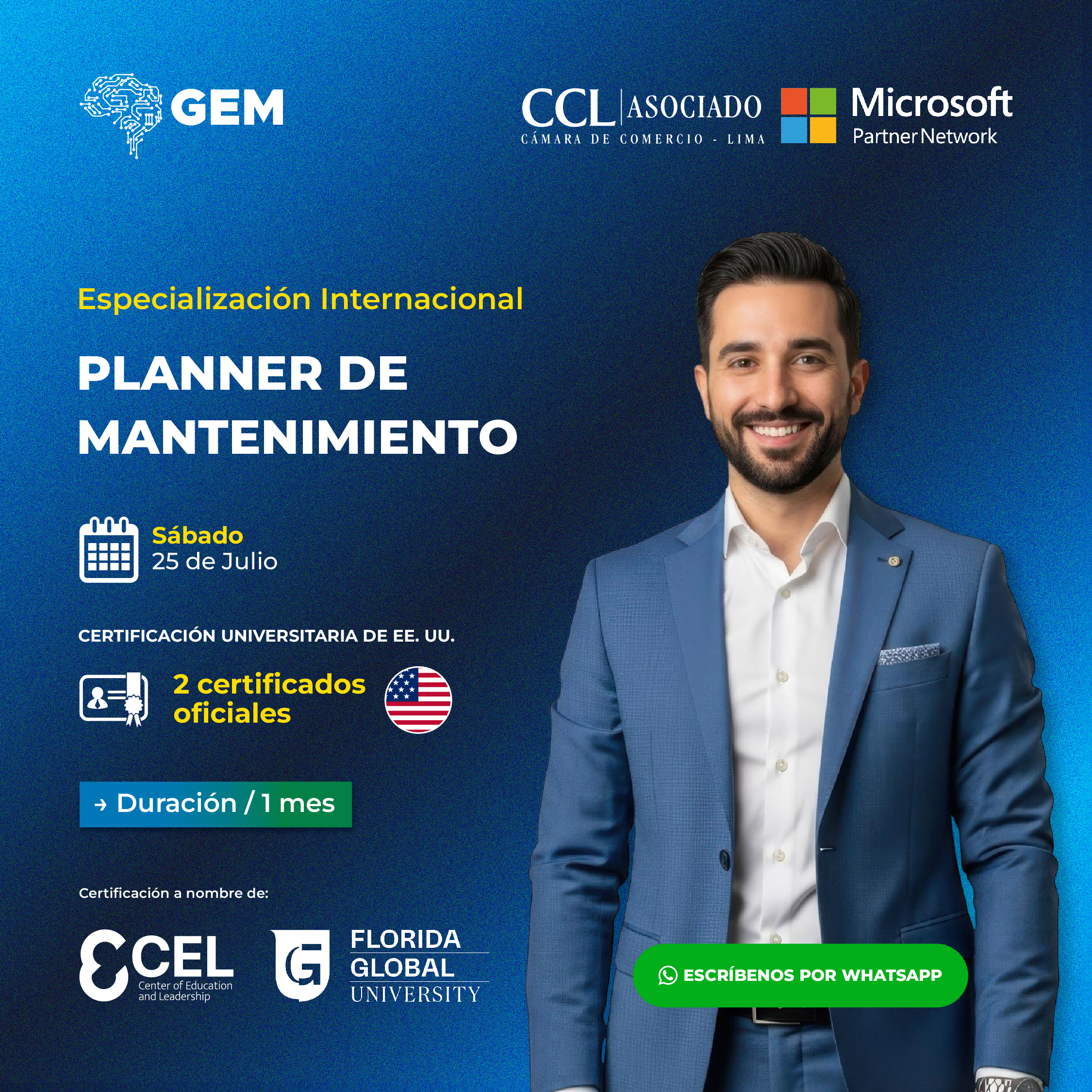ESPECIALIZACIÓN INTERNACIONAL EN PLANNER DE MANTENIMIENTO