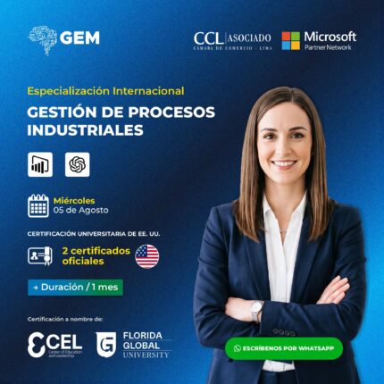 ESPECIALIZACIÓN INTERNACIONAL EN GESTIÓN DE PROCESOS INDUSTRIALES