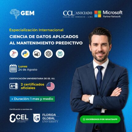 ESPECIALIZACIÓN INTERNACIONAL EN CIENCIA DE DATOS APLICADOS AL MANTENIMIENTO PREDICTIVO