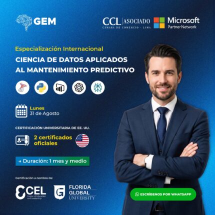 ESPECIALIZACIÓN INTERNACIONAL EN CIENCIA DE DATOS APLICADOS AL MANTENIMIENTO PREDICTIVO