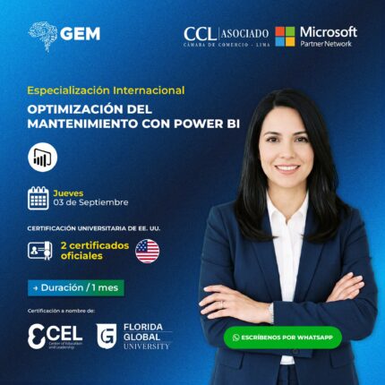 ESPECIALIZACIÓN INTERNACIONAL EN OPTIMIZACIÓN DEL MANTENIMIENTO CON POWER BI