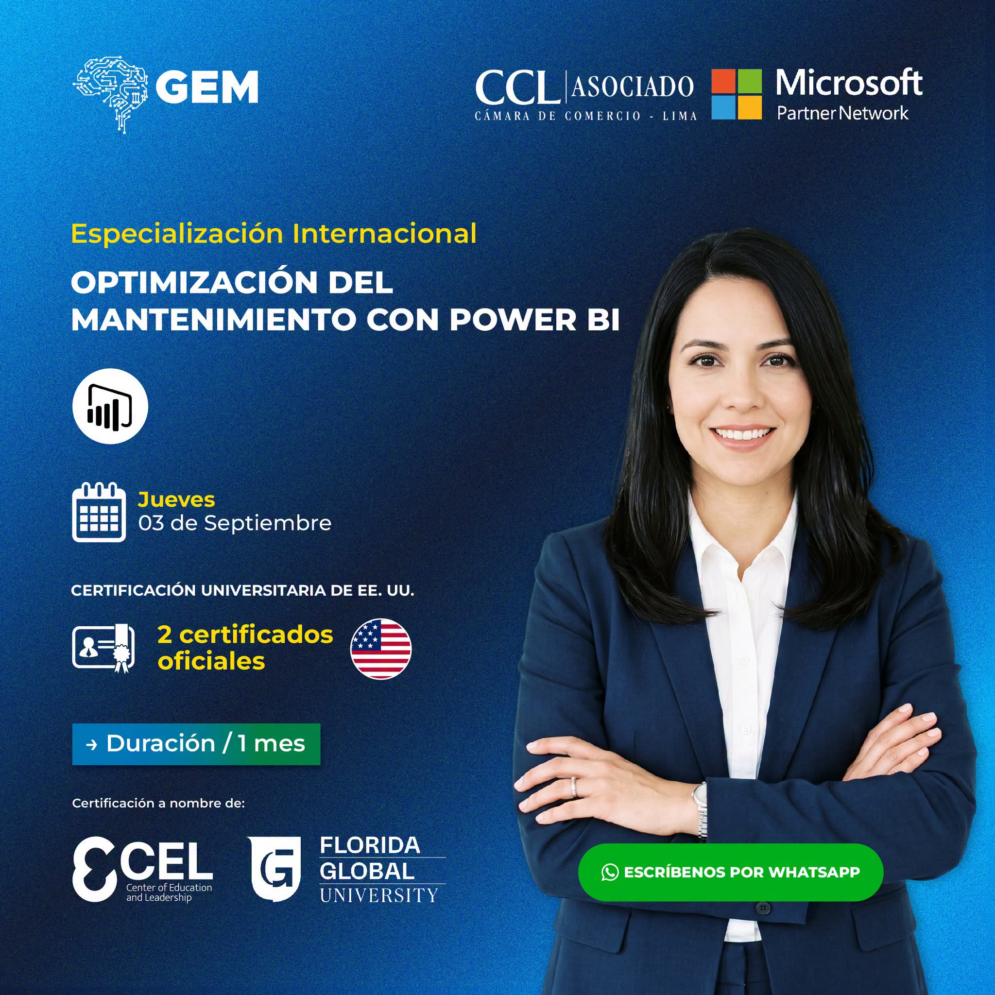 ESPECIALIZACIÓN INTERNACIONAL EN OPTIMIZACIÓN DEL MANTENIMIENTO CON POWER BI
