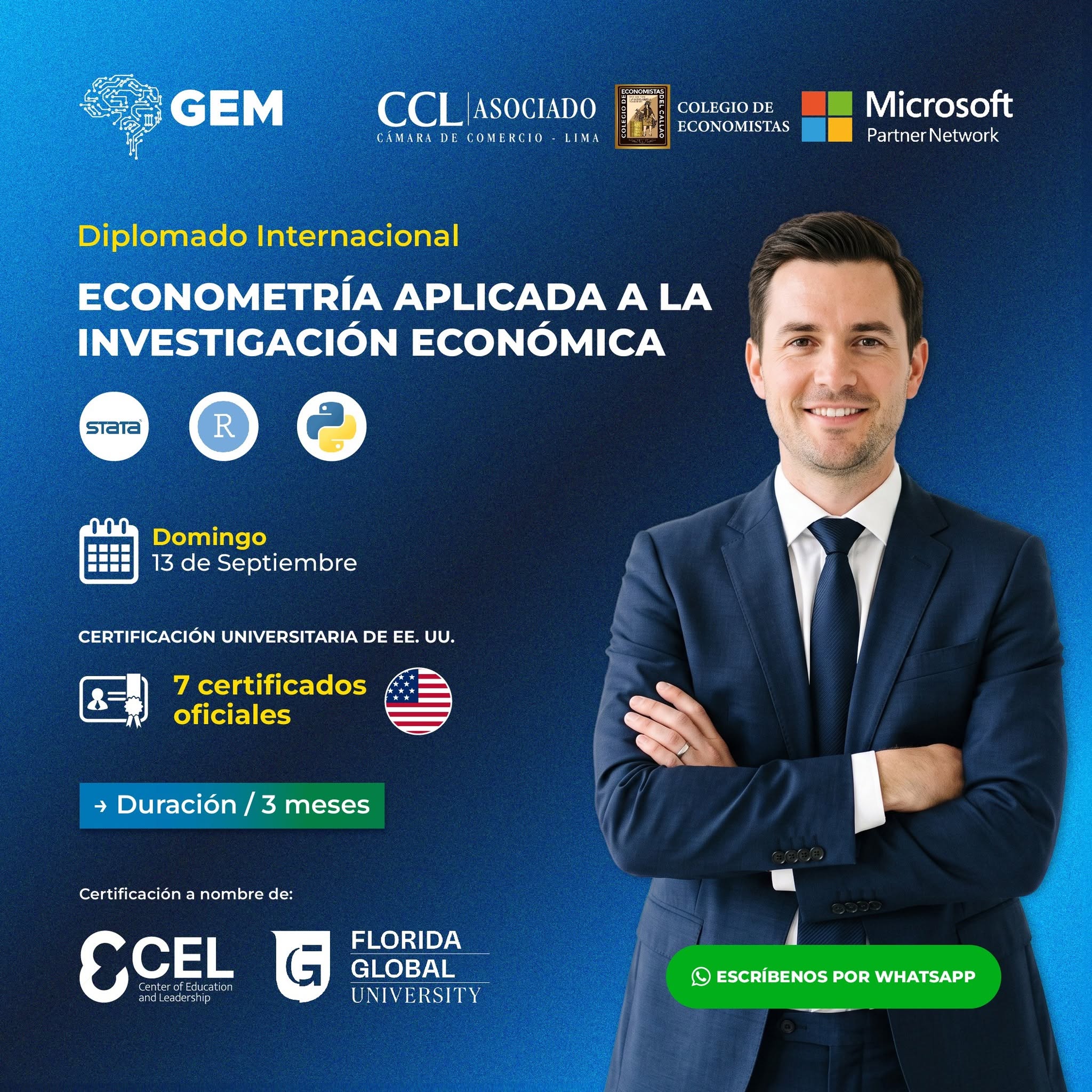 DIPLOMADO INTERNACIONAL EN ECONOMETRÍA APLICADA A LA INVESTIGACIÓN ECONÓMICA