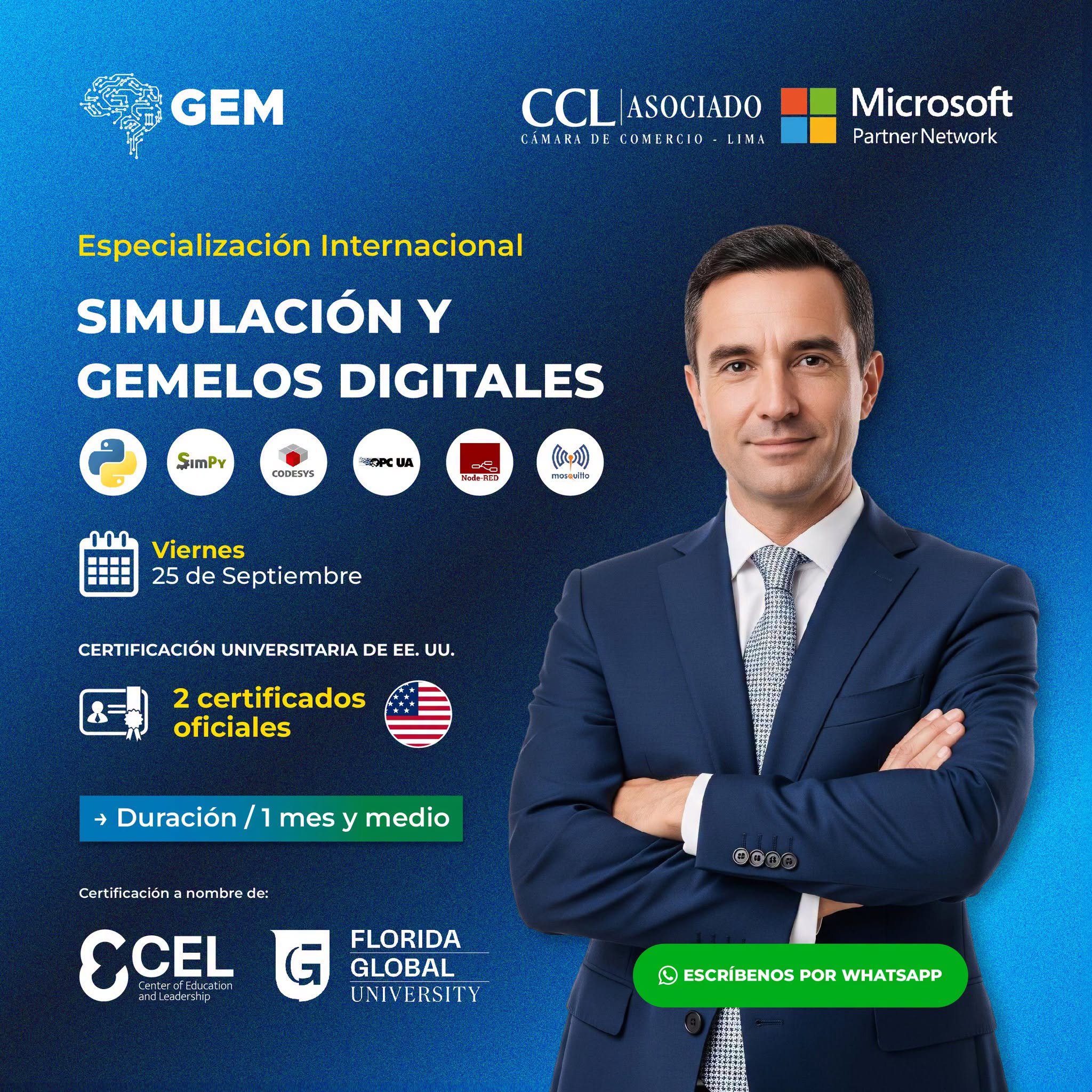 ESPECIALIZACIÓN INTERNACIONAL EN SIMULACIÓN Y GEMELOS DIGITALES