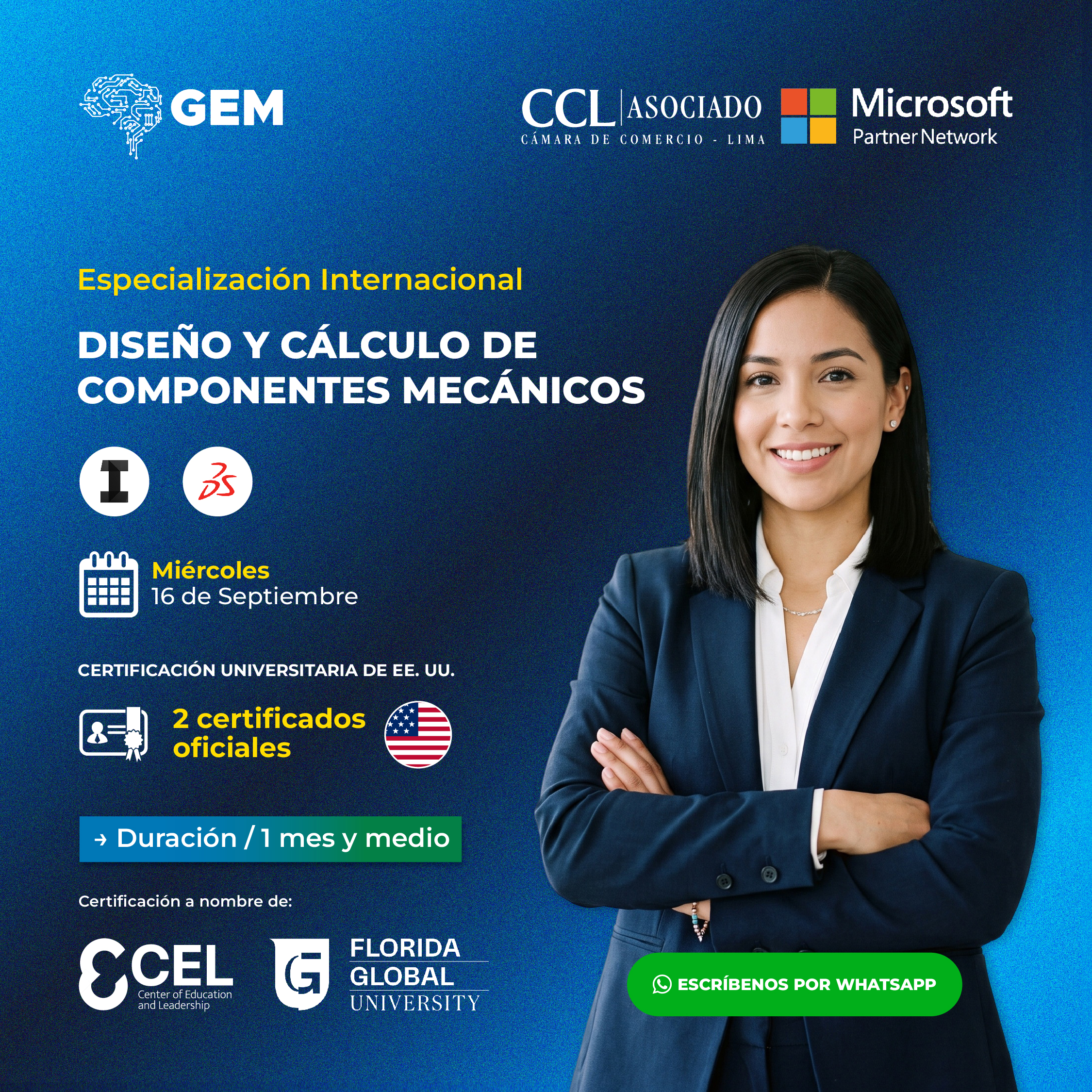 ESPECIALIZACIÓN INTERNACIONAL EN DISEÑO Y CÁLCULO DE COMPONENTES MECÁNICOS