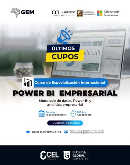 CURSO DE ESPECIALIZACIÓN INTERNACIONAL EN POWER BI EMPRESARIAL