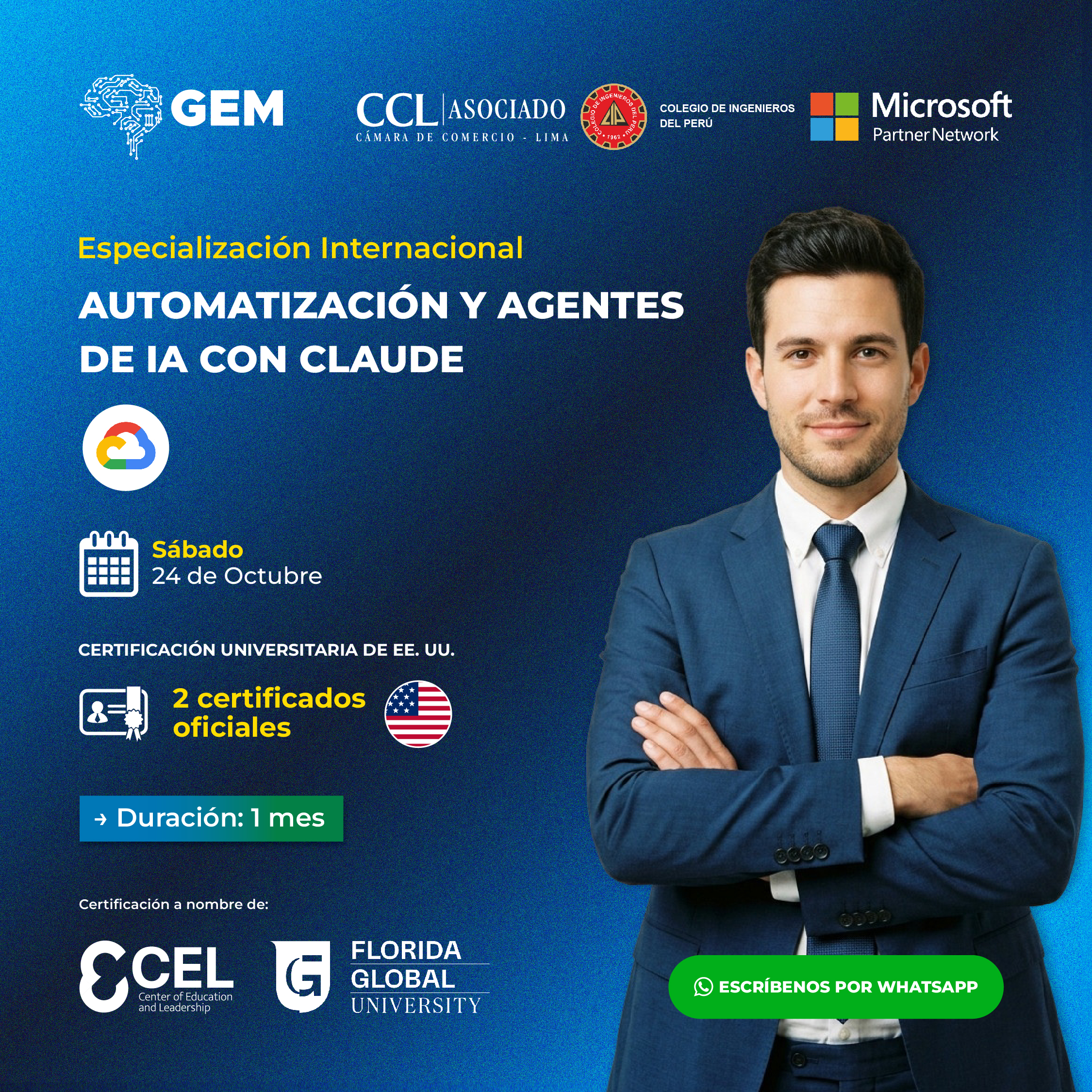 ESPECIALIZACIÓN INTERNACIONAL EN AUTOMATIZACIÓN Y AGENTES DE IA CON CLAUDE