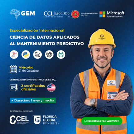 ESPECIALIZACIÓN INTERNACIONAL EN CIENCIA DE DATOS APLICADOS AL MANTENIMIENTO PREDICTIVO