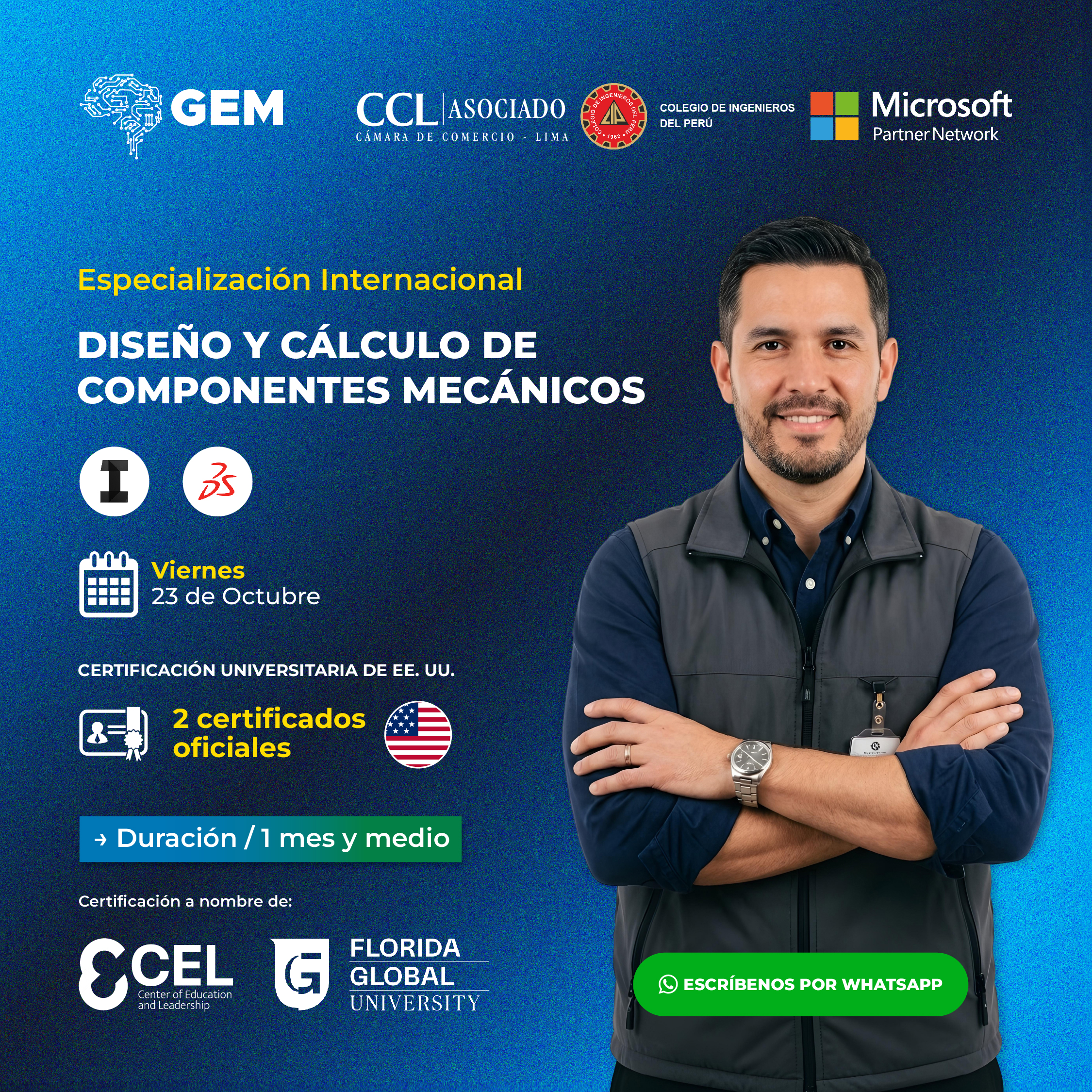 ESPECIALIZACIÓN INTERNACIONAL EN DISEÑO Y CÁLCULO DE COMPONENTES MECÁNICOS
