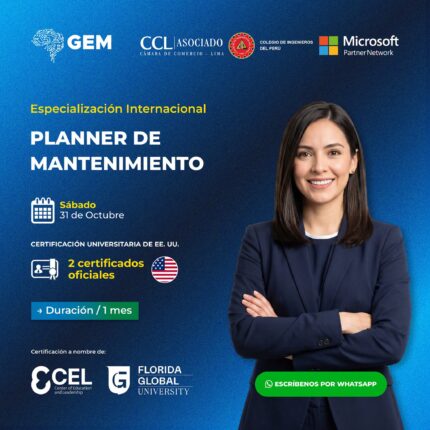 ESPECIALIZACIÓN INTERNACIONAL EN PLANNER DE MANTENIMIENTO