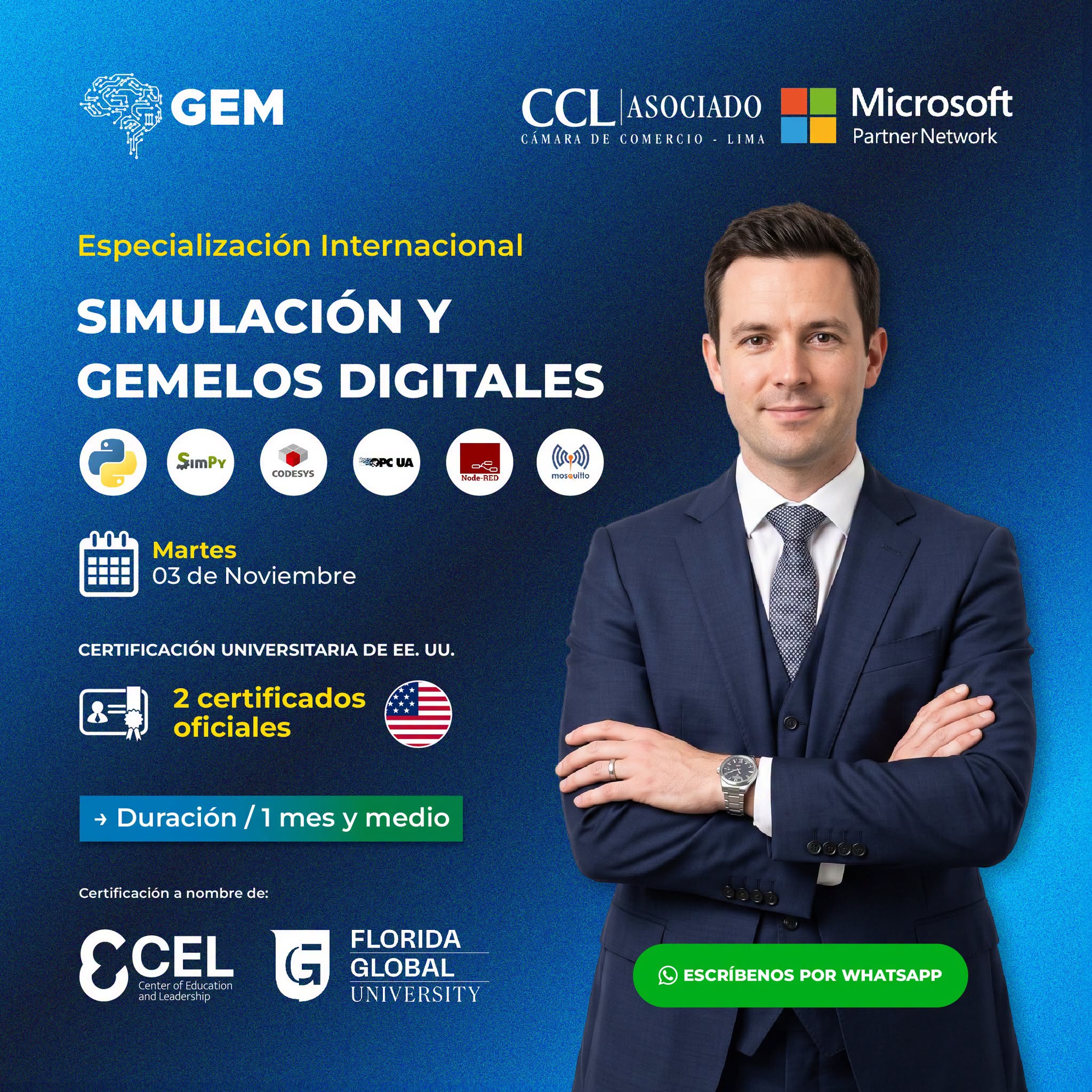 ESPECIALIZACIÓN INTERNACIONAL EN SIMULACIÓN Y GEMELOS DIGITALES