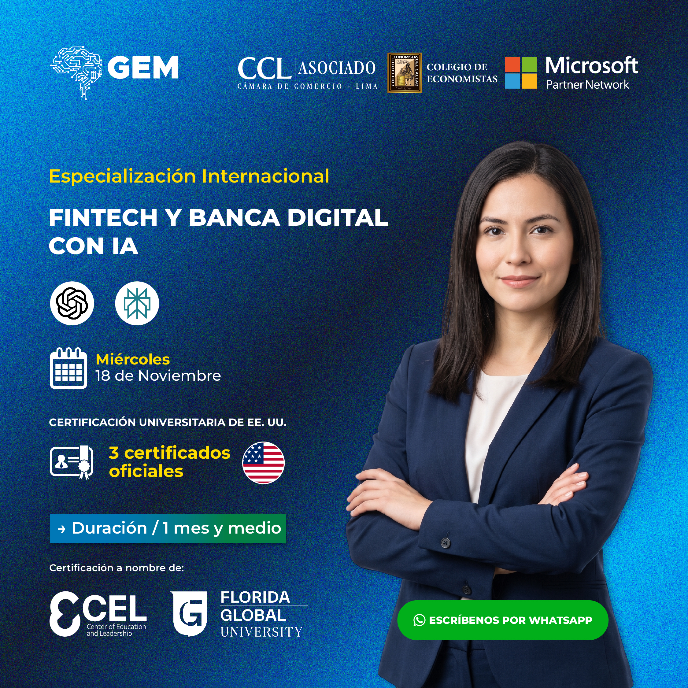ESPECIALIZACIÓN INTERNACIONAL EN FINTECH Y BANCA DIGITAL CON IA