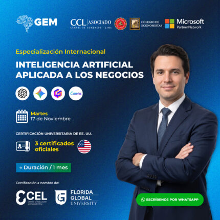 ESPECIALIZACIÓN INTERNACIONAL EN IA APLICADA A LOS NEGOCIOS